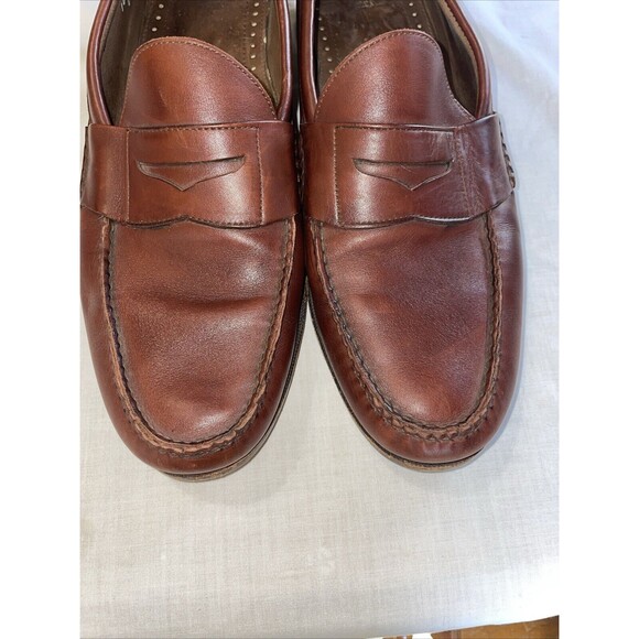 Allen Edmonds Everett Men’s Penny Loafers Sz 14 E Brown Leather Comfort Business main image 11